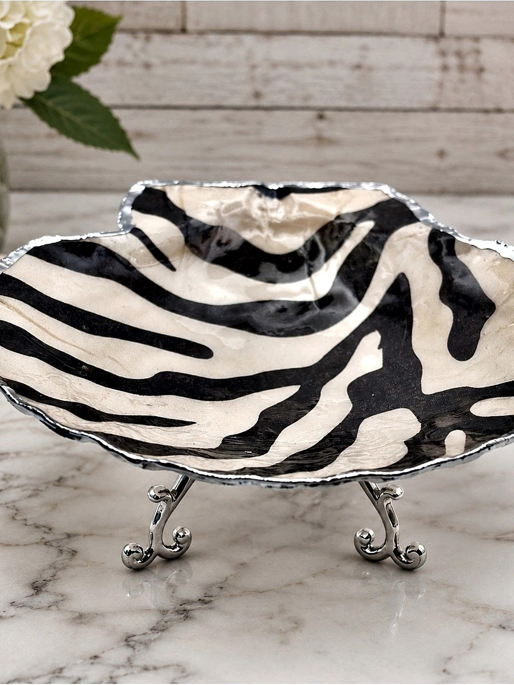 Black & White Animal Print Decorative Dish - Picture 2 of 4